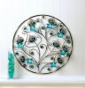 Peacock Feather Circular Wall Sconce