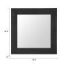 Kare Mirror Black
