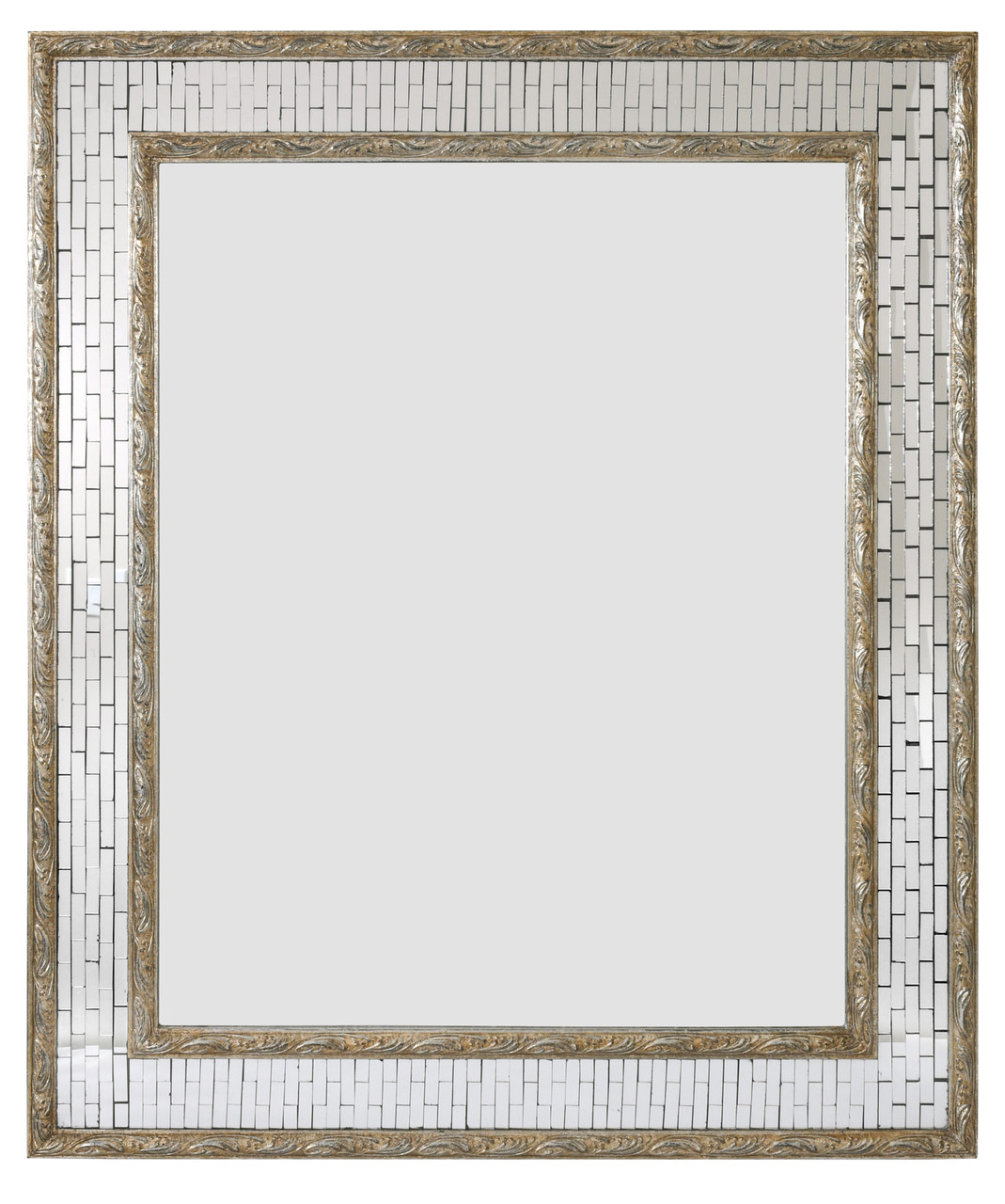 Silver Facet Mirror