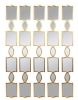 Geometrical Gold Mirrored Wall Decor