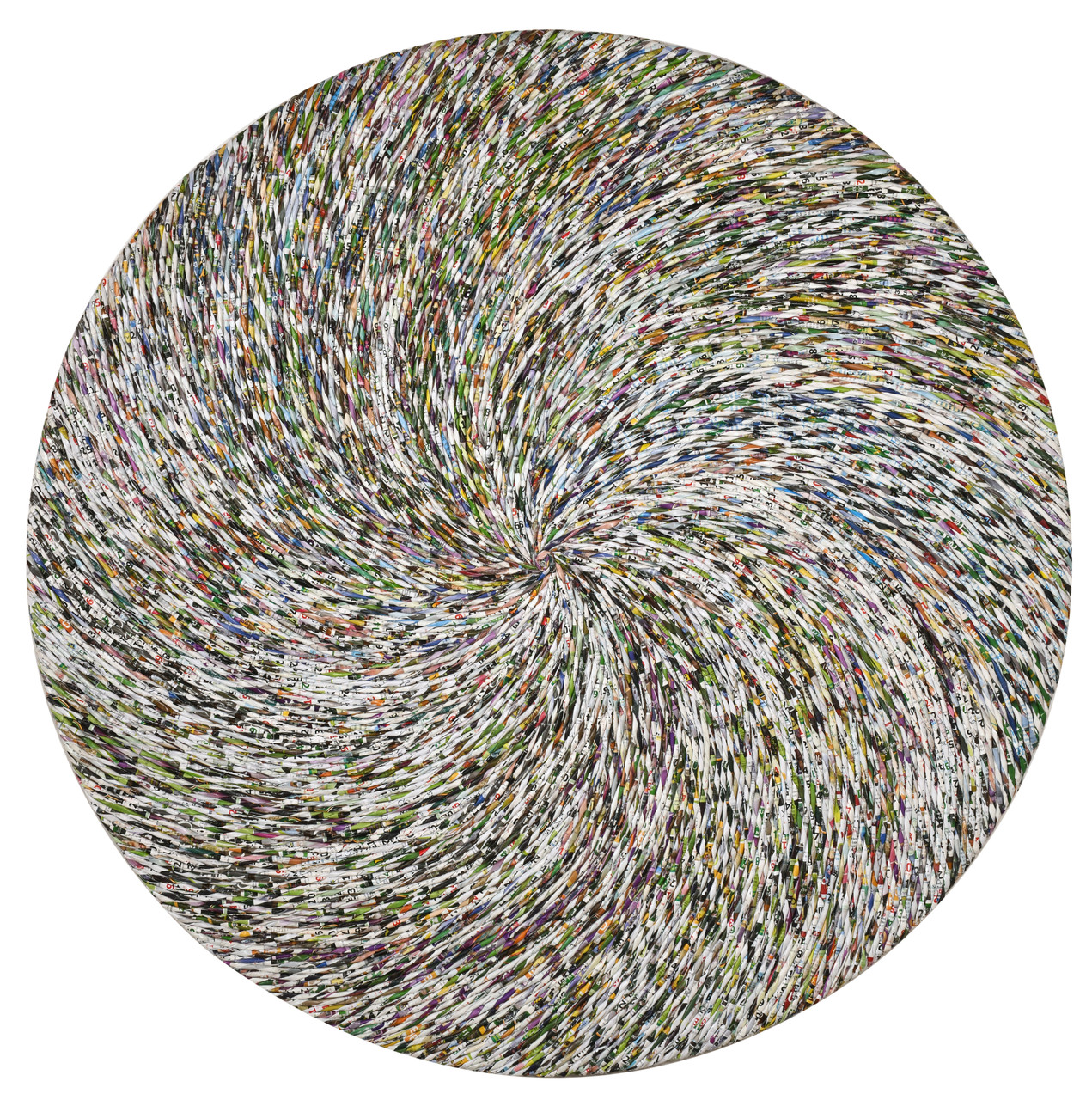 Quilled Cyclone 48 Inch Round Wall Art