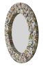 Quilled Large Pyramid Art Mirror 47" Round