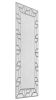 Deco Wall Mirror Leaner - Silver
