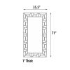 Deco Wall Mirror Leaner - Silver