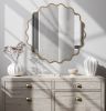 Gold Scalloped Wall Mirror