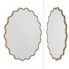 Gold Scalloped Wall Mirror