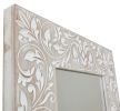 Carved Leaf Wall Mirror 23.6W x 29.5H