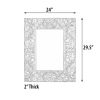 Carved Leaf Wall Mirror 23.6W x 29.5H