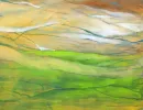 Gallery Wrap Green Waves Giclee 36x48