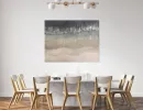 Gallery Wrap Grey Waves Giclee 36" x 48"