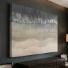 Gallery Wrap Grey Waves Giclee 36" x 48"