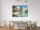 Gallery Wrap Beach Home Giclee 36x48