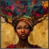 Woman with Headdress Giclee 40x40