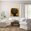 Gold African American Woman Portrait Giclee 40x40