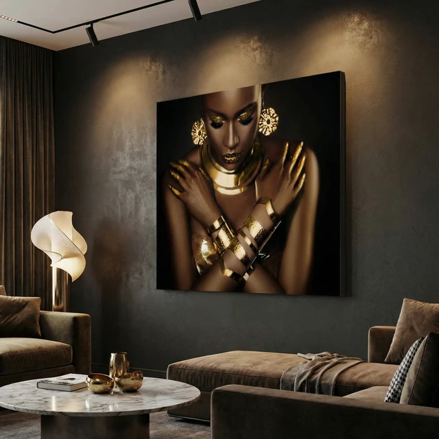 Portrait of African American Woman Giclee 36x48