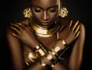 Portrait of African American Woman Giclee 36x48