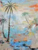 Island Palm Trees Giclee 30" x 40"