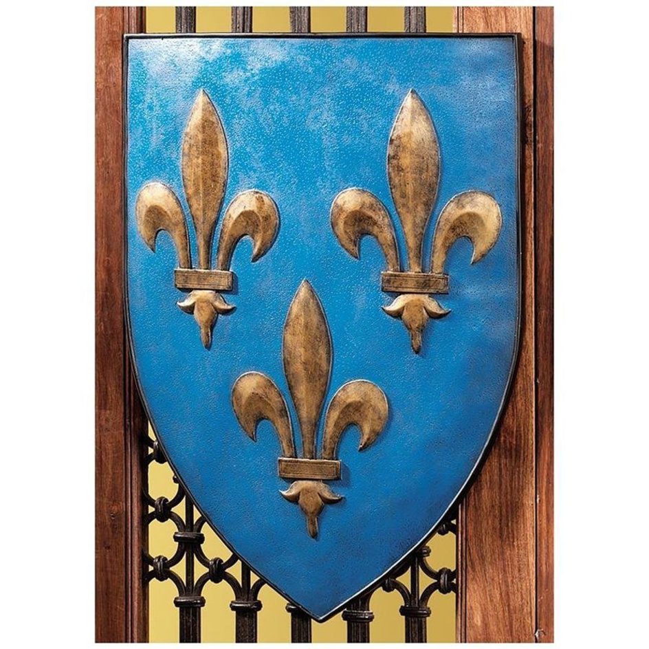 Fleur De Lis Shield Plaque