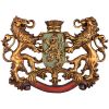 Heraldic Royal Lions Coat Of Arms Plaque