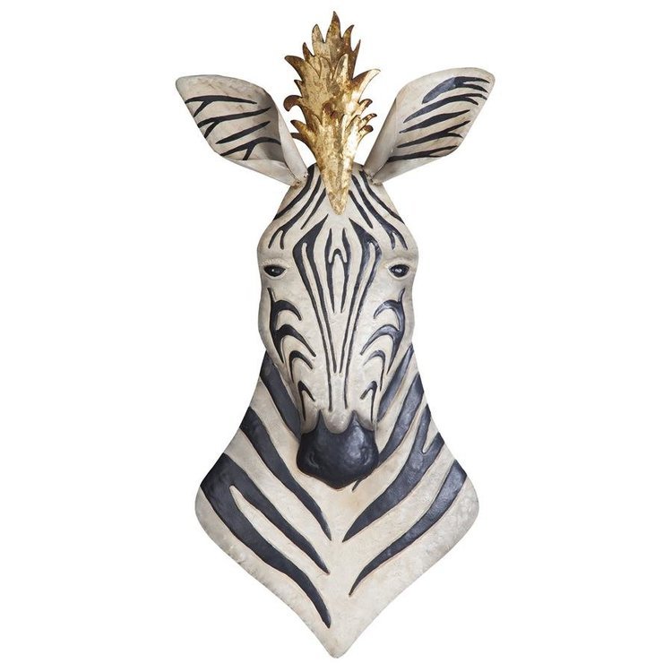 King Of The Herd Metal Zebra Plaque