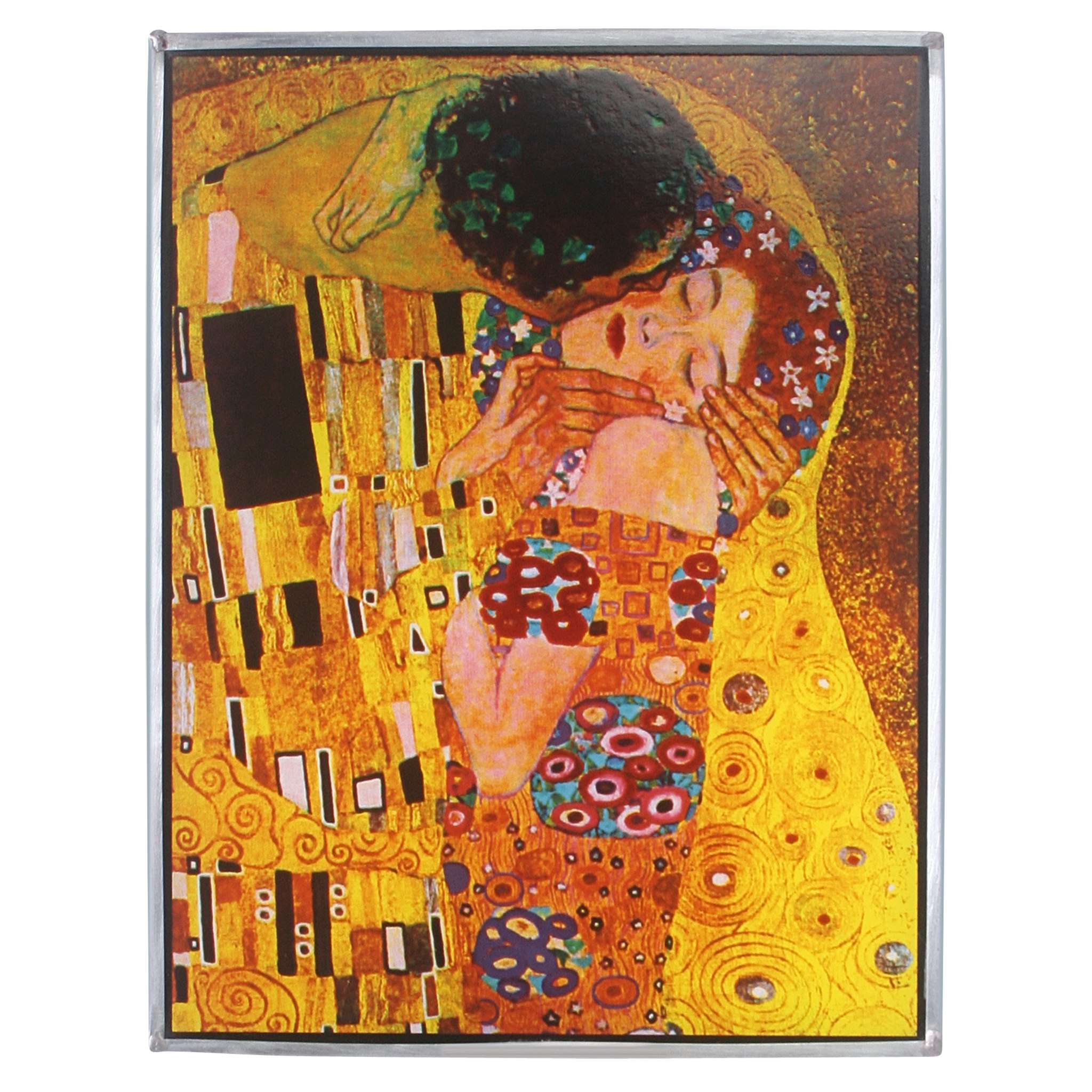 Klimts The Kiss 1908 Art Glass