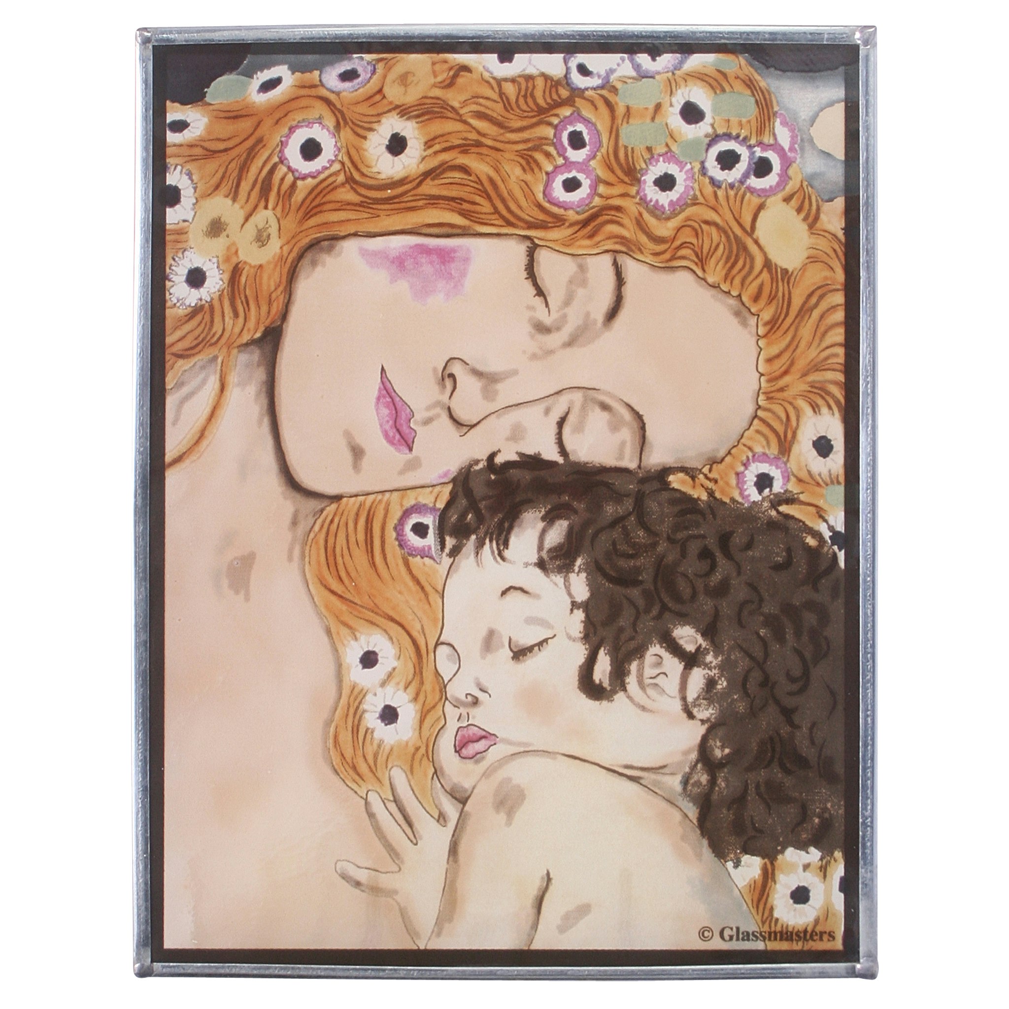 Klimts Mother And Child 1905 Art Glass