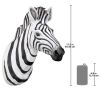 Zebra Head Wall Sculpture