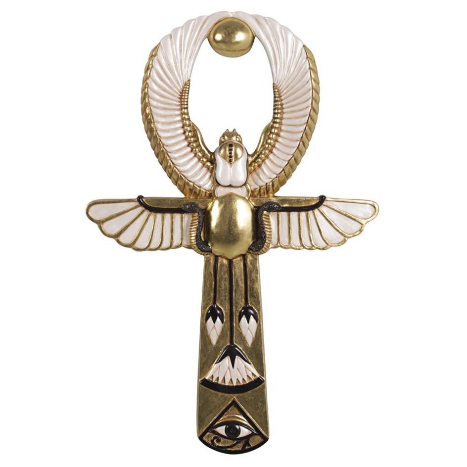 Egyptian Amun Re Ankh Wall Sculpture