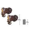 Elephant Head Sconce Set of 2