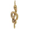 Gold Egyptian Snake Wall Sculpture