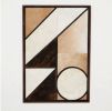 Abstract Wall Decor Hairon Leather Wall Accent, 30X20"