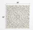 Hand Curved Wall Decor Mandala Wall Art - 36x36"