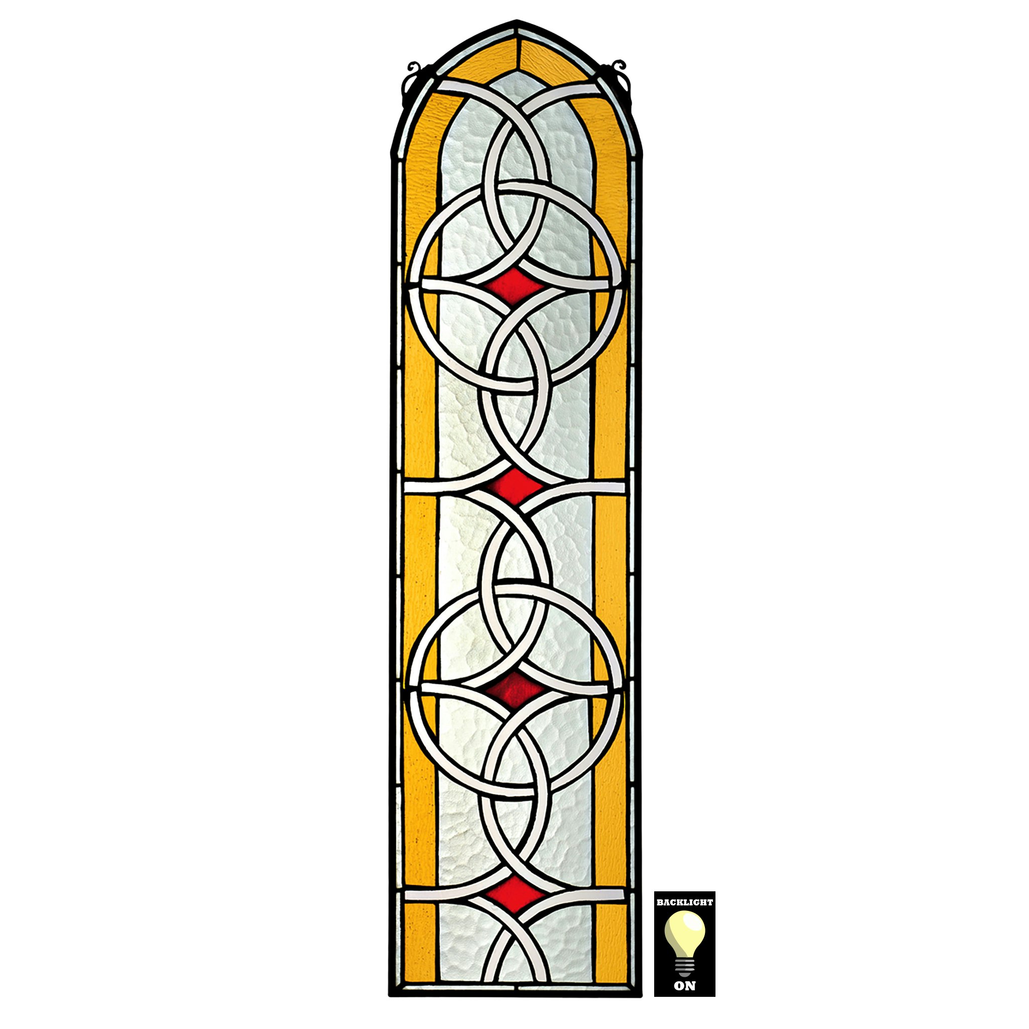 Celtic Knotwork Stained Glass Window            Nr