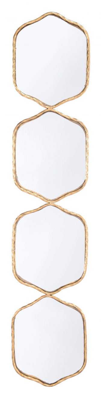 Four Hex Mirror Gold