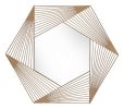 Aspect Hexagonal Mirror Copper