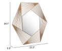 Aspect Hexagonal Mirror Copper