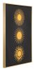 Three Suns Canvas Wall Art Gold & Black