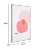 Pink Geode Canvas Wall Art Multicolor