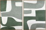 Aasmaa Framed Art, Sage, Set of 2