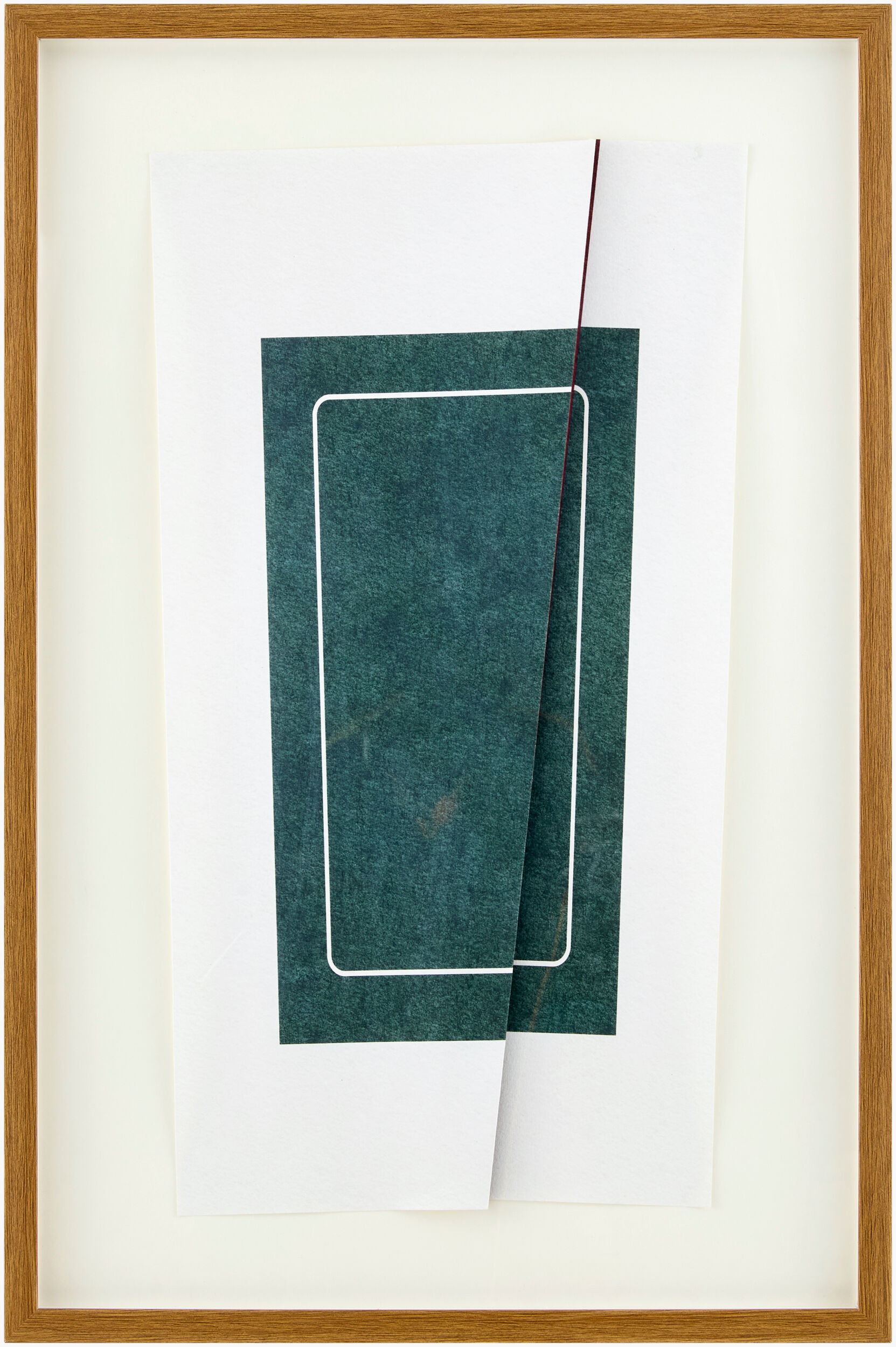 Between Framed Art Dark Green