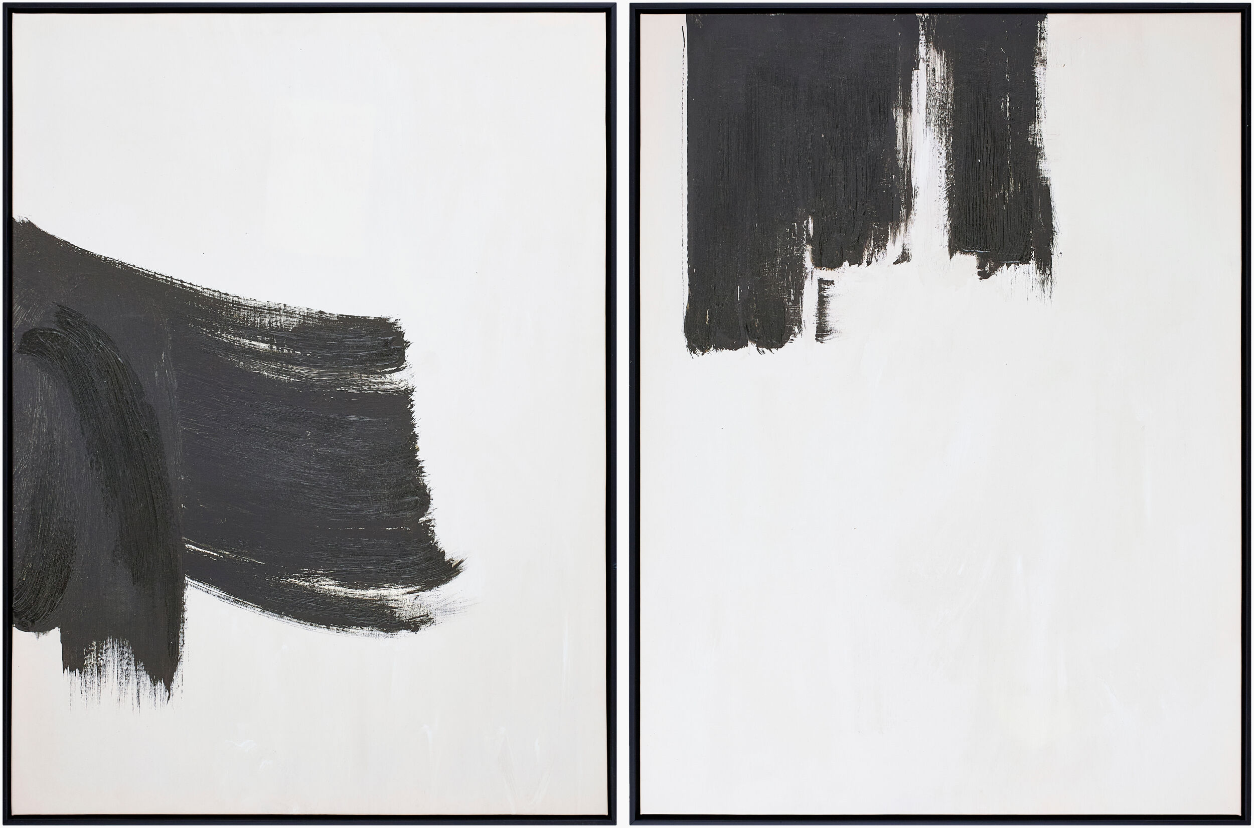 Brush Strokes Framed Art, Set of 2