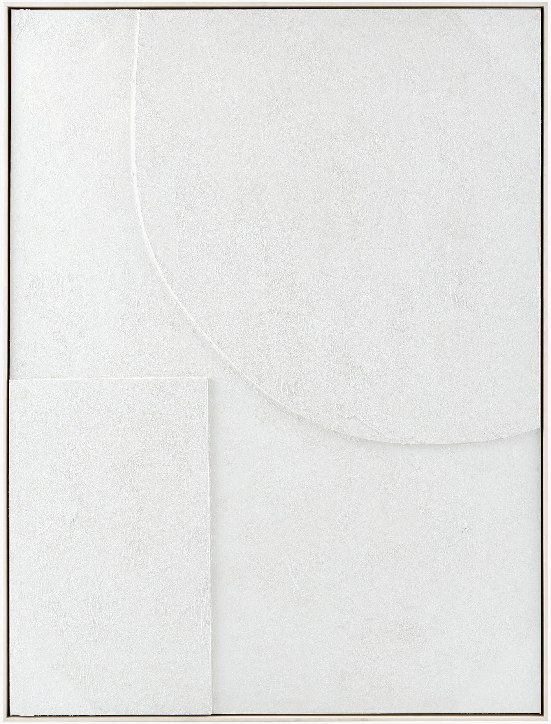 Concrete Framed Art White New!