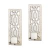 Deco Mirror Wall Sconce Set of 2