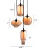 Lambie Ceiling Lamp Rust & Amber