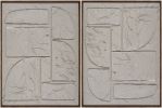 Kako Framed Art Taupe, Set of 2