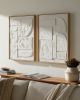 Kako Framed Art Cream, Set of 2