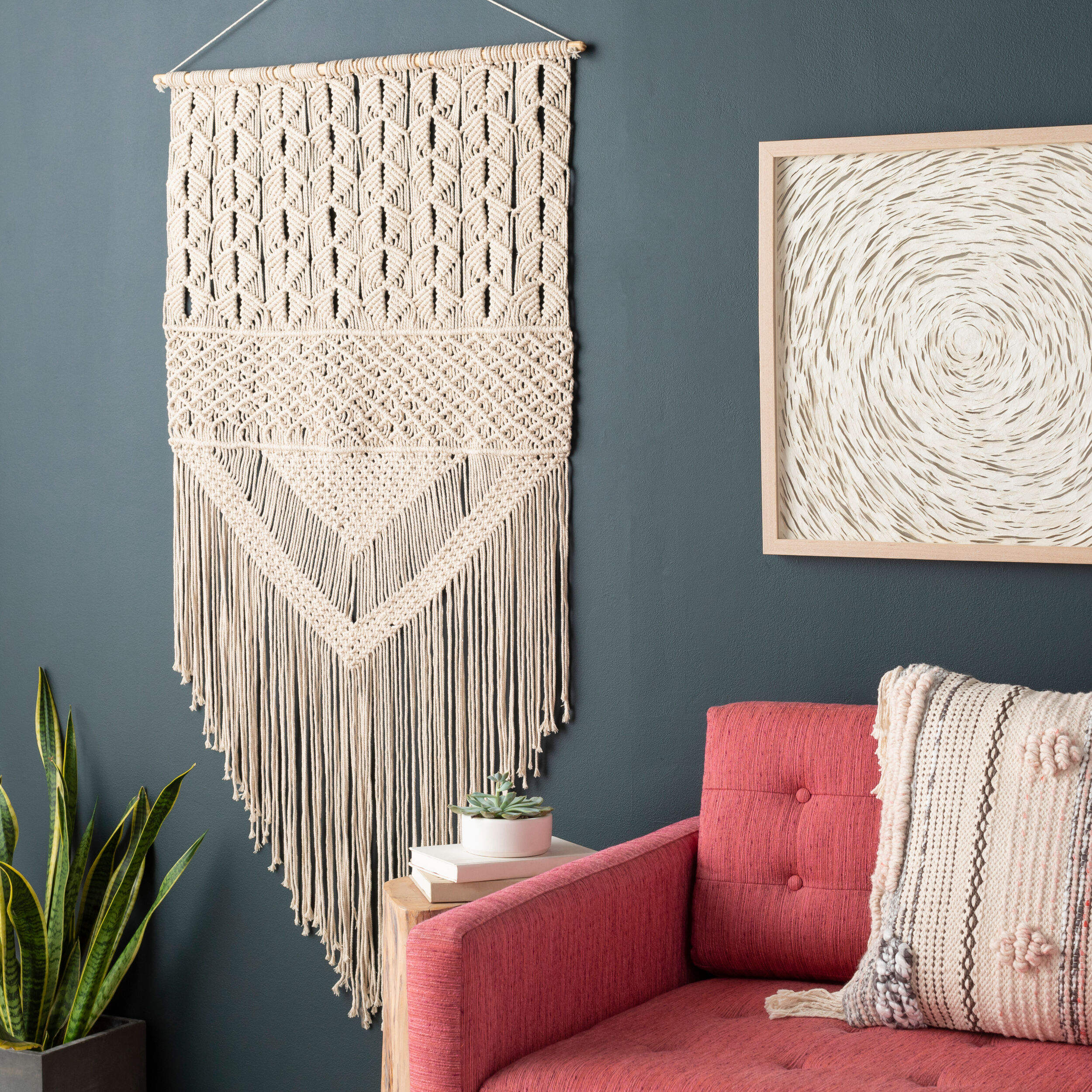 Kahlo Wall Hanging, Beige