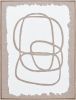 Lines Framed Art, Beige