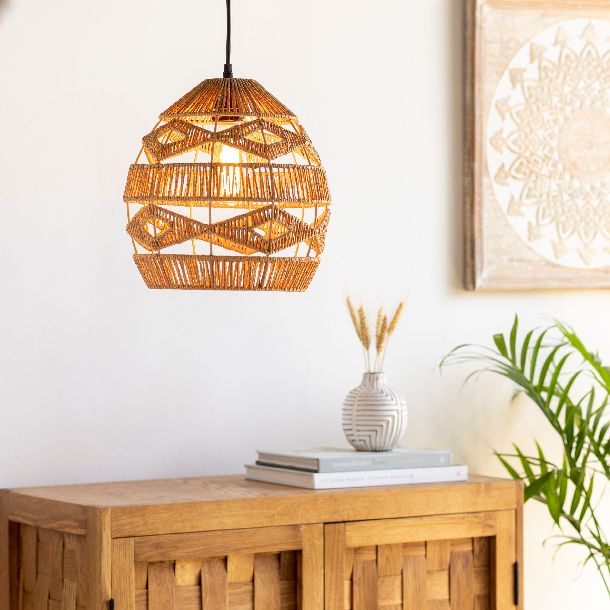 Nosse Pendant, Natural Beige