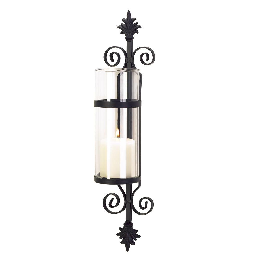 Elegant Ornate Scroll Wall Candle Sconce Holder